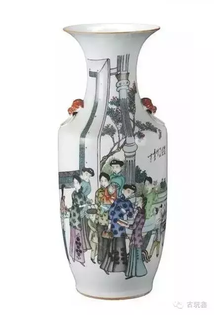 干货︱民国粉彩时装人物瓷器(好资料)