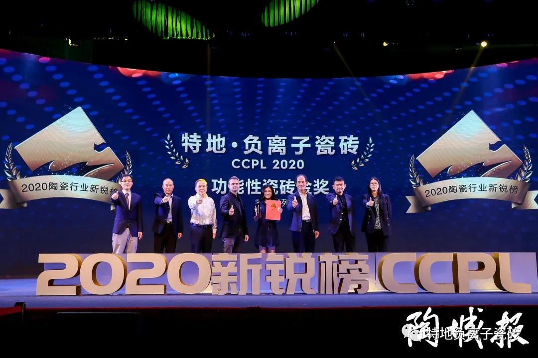 十四年負離子專利品牌|特地斬獲“年度功能性瓷磚（金獎）”