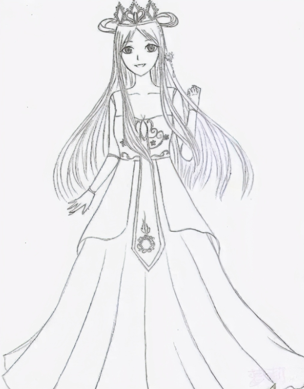 叶罗丽仙子简笔画(将叶罗丽人物给"简化",罗丽依旧仙气飘飘,孔雀太