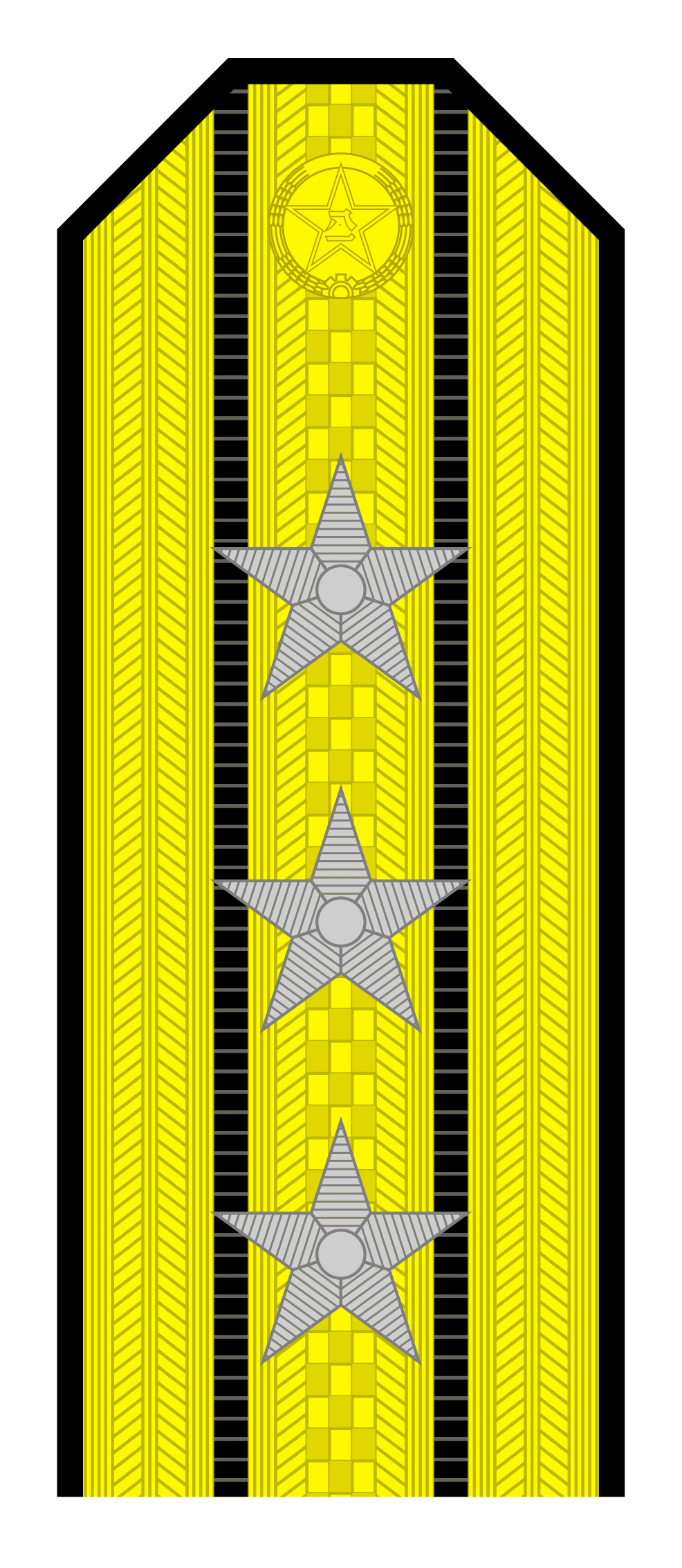 解放军肩章大小图片（解放军55式军衔军官常服肩章一览）
