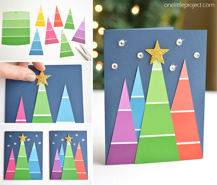 生日贺卡图片素圣诞贺卡(10款圣诞节创意贺卡DIY教程，简单又漂亮，10分钟搞定！)