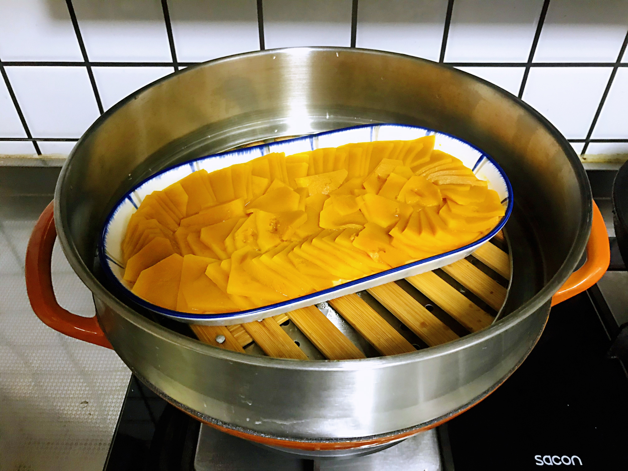 图片[3]-【南瓜开花棉花杯】做法步骤图 个个开花 比蛋糕好吃-起舞食谱网