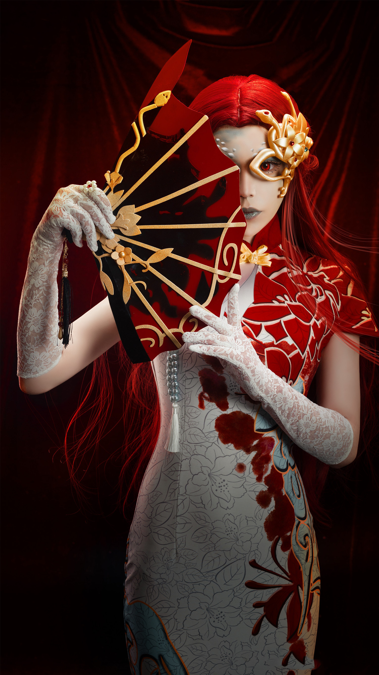 三组国人coser扮演的手游《第五人格》角色红蝶十三娘!十分传神