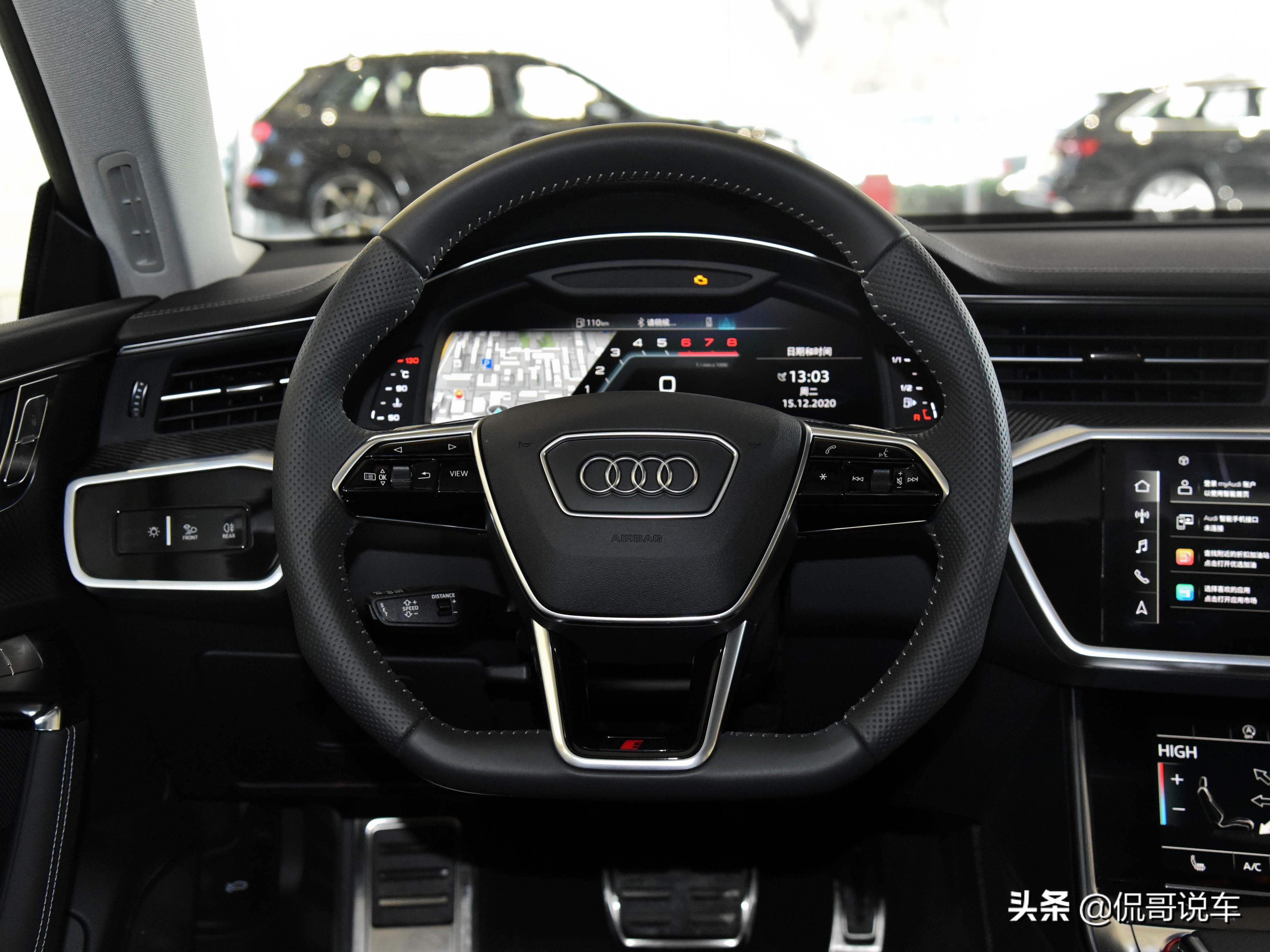 V6双涡轮，奥迪强悍四驱，高端进口的高性能轿车，实拍奥迪S7