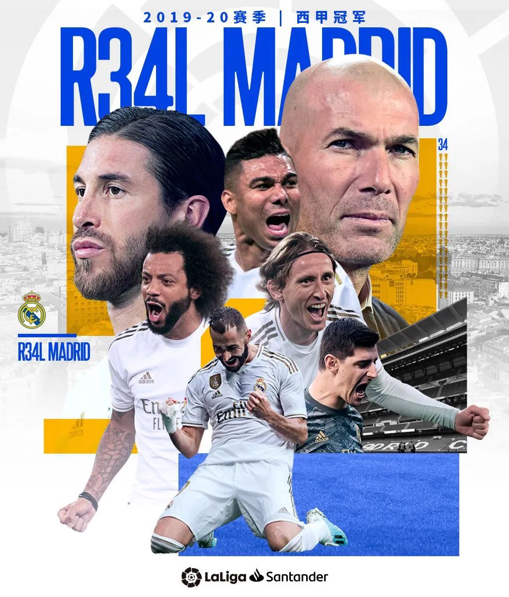 2020年西甲冠军(2019/20赛季西甲冠军:皇家马德里)