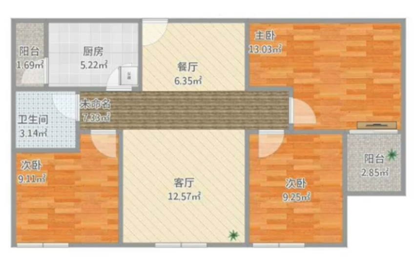 2017年70平方米现代简约风格装修效果图展示