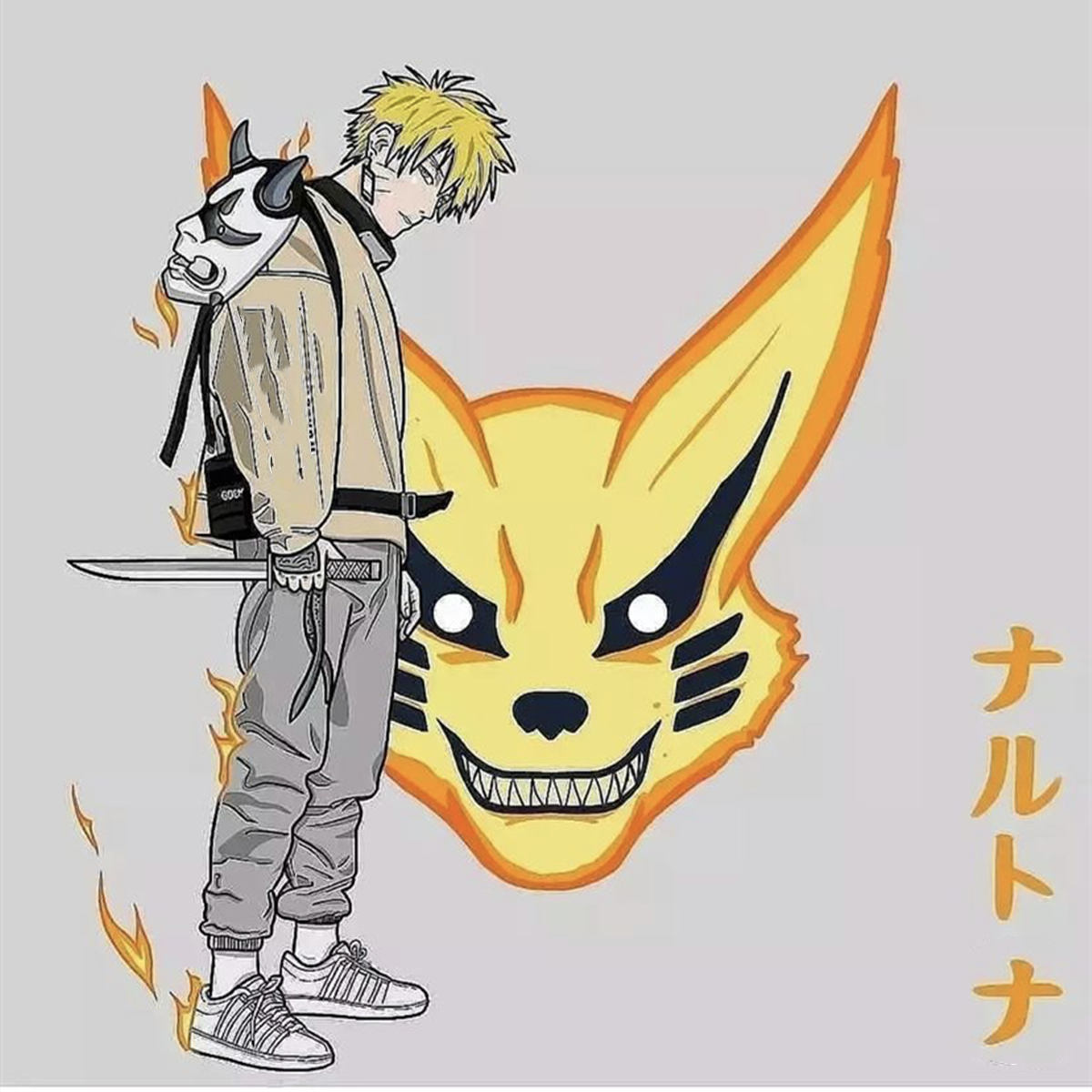 当《火影忍者》中的人物都穿上了潮牌服装,可能颜值要重新排序了