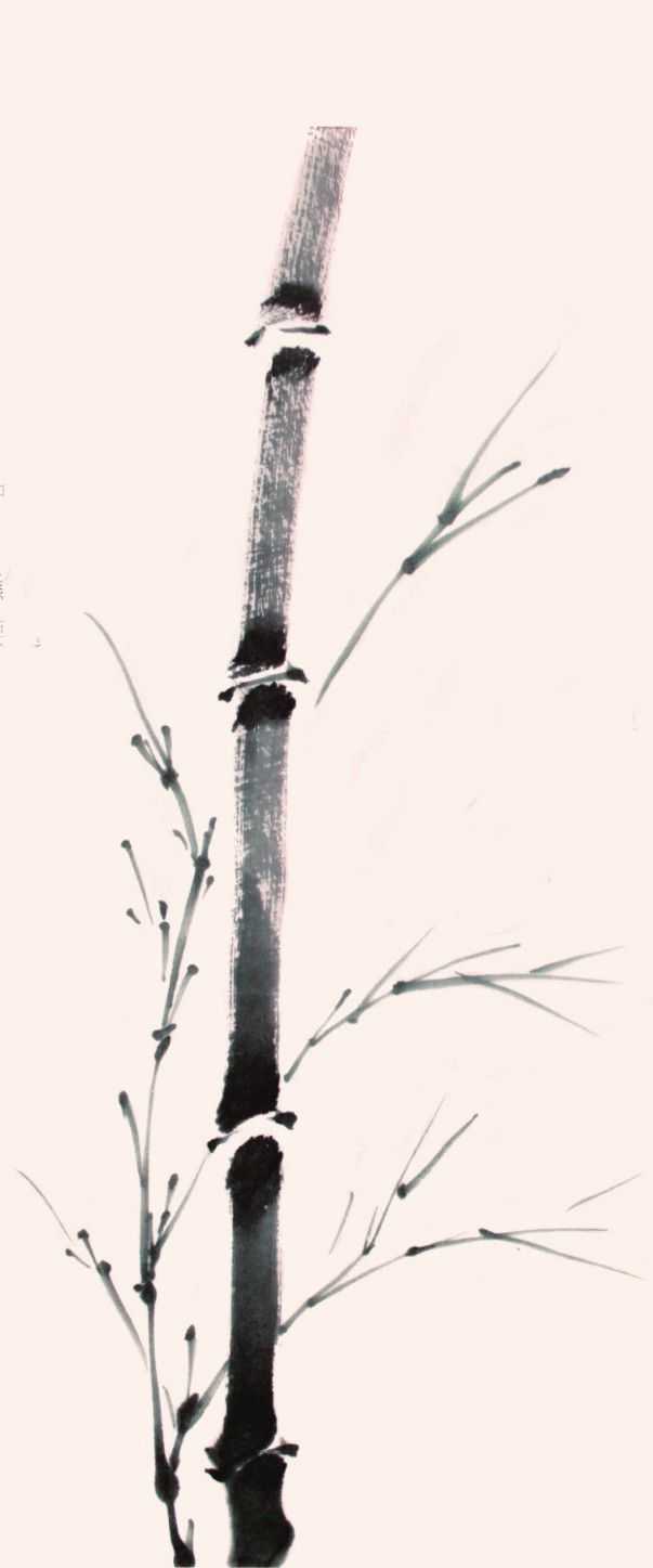 竹子写意画法：分步骤讲解新竹画法，简单易学，学会几分钟一幅画
