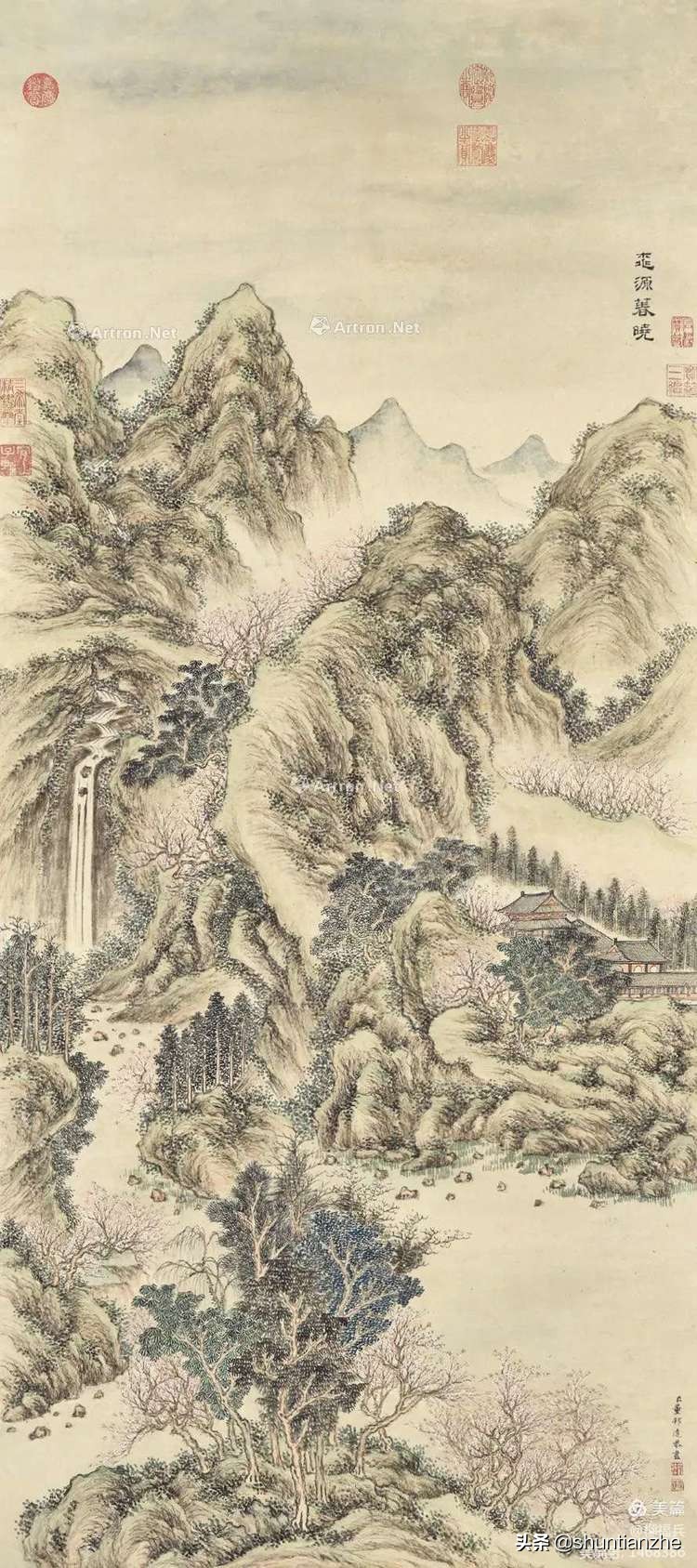 春晓图片(名家山水画《春晓图》欣赏)