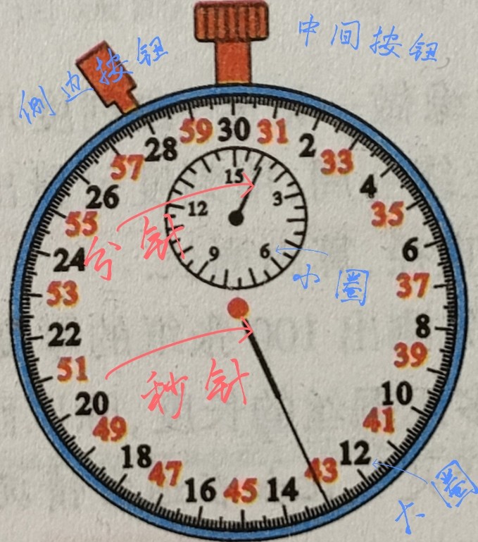 正确的停表怎么读数