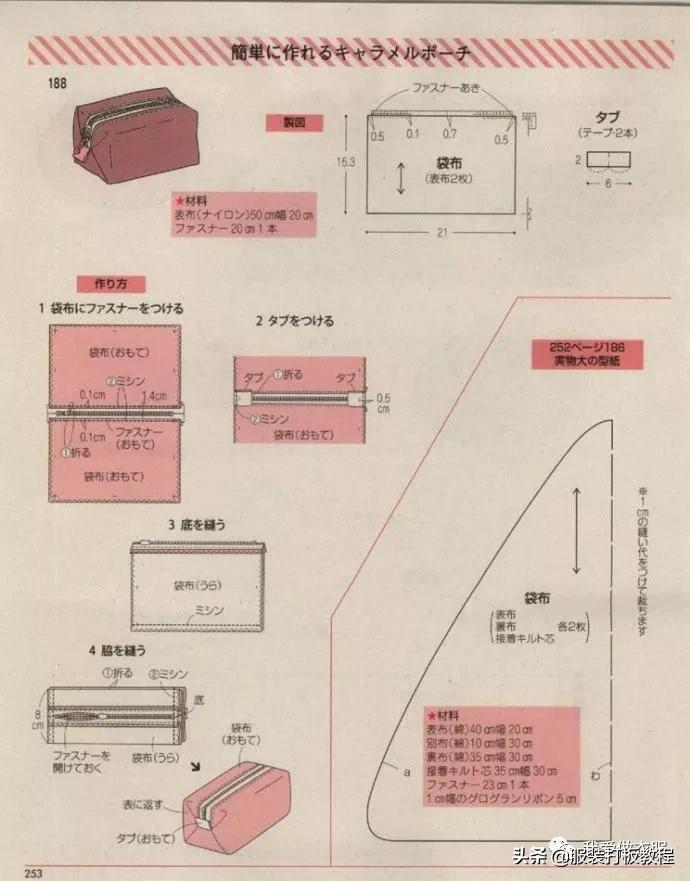 自制双肩包教程有尺寸（双肩包手提包裁剪纸样）