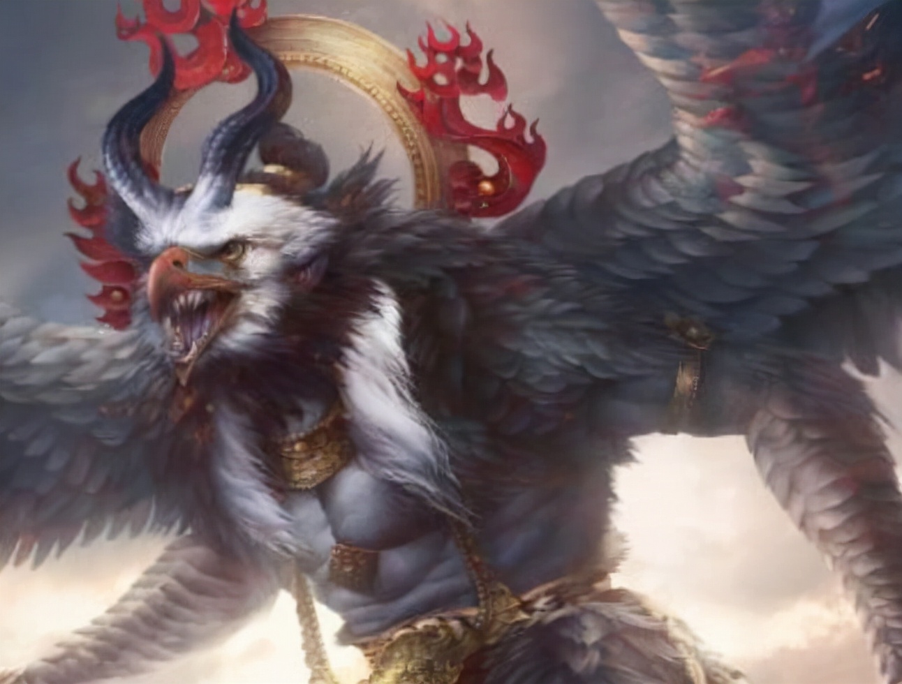 大鹏金翅鸟的故事图片 _飞翔号