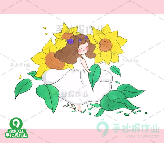 手抄报边框仙气(花仙子卡通画，一组仙气飘飘的卡通画)