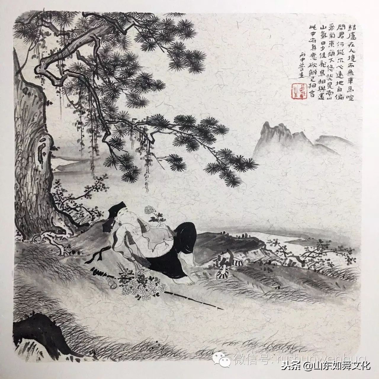 水墨人物画｜本色祝清跃——夔生宋词小像