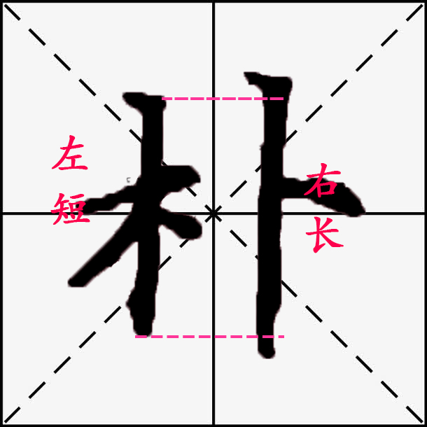 硬笔书法中木字旁“木”怎么写好看？