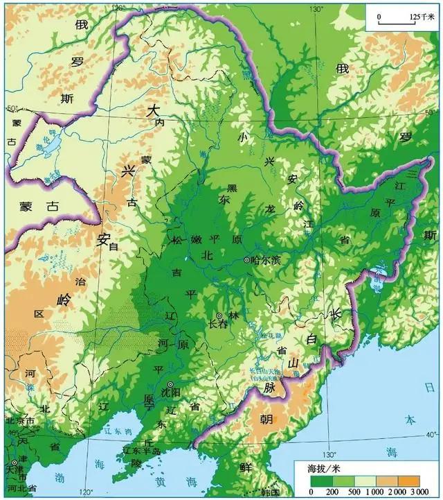 黑龙江流域地图 流向图片