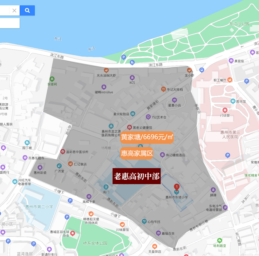 惠州五中地图图片