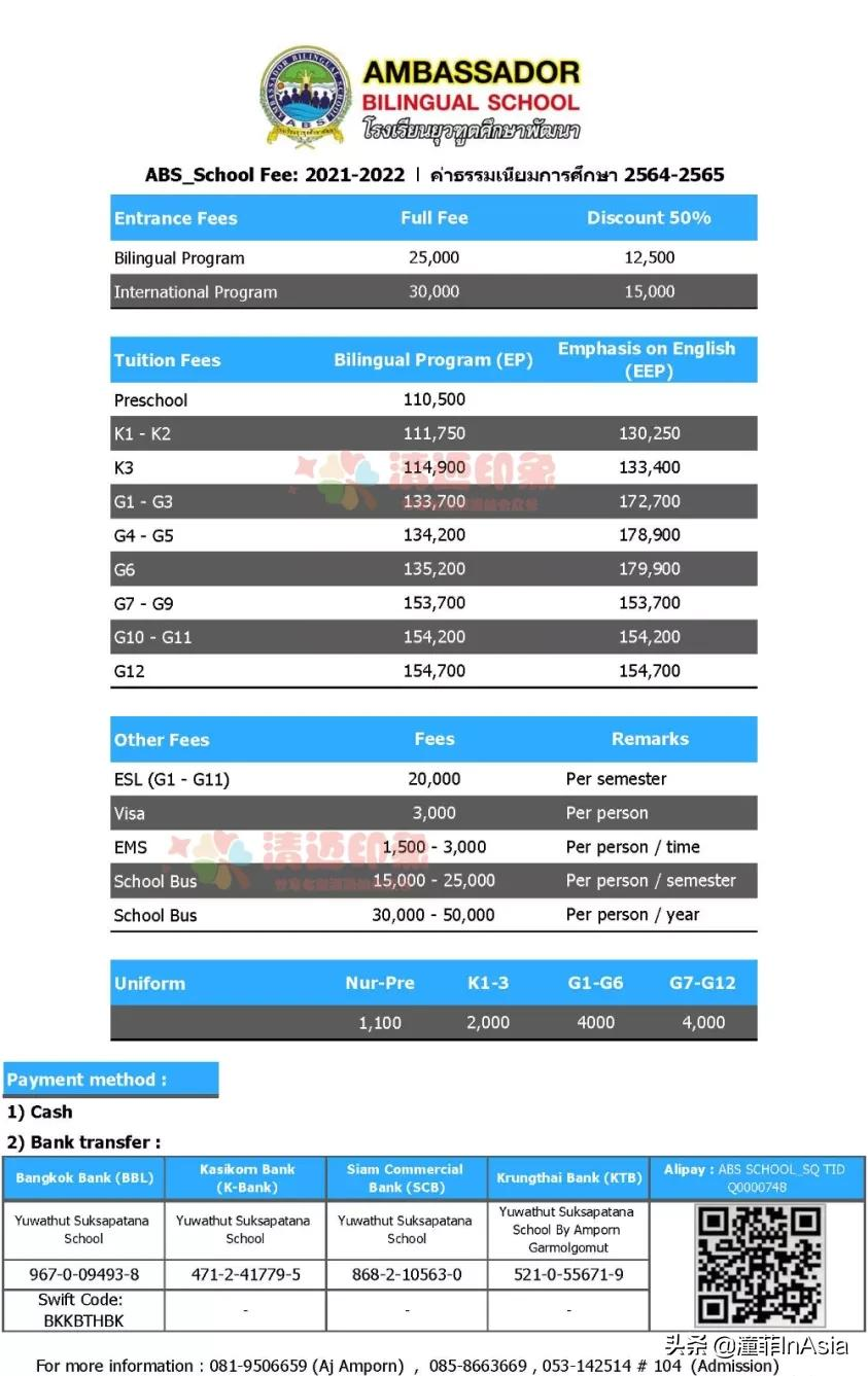 清迈32所国际学校、双语学校、私立学校、幼儿园2021年度大全