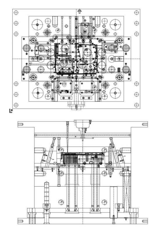 大型投影仪底壳注塑模具设计（每天学一点模具设计知识）