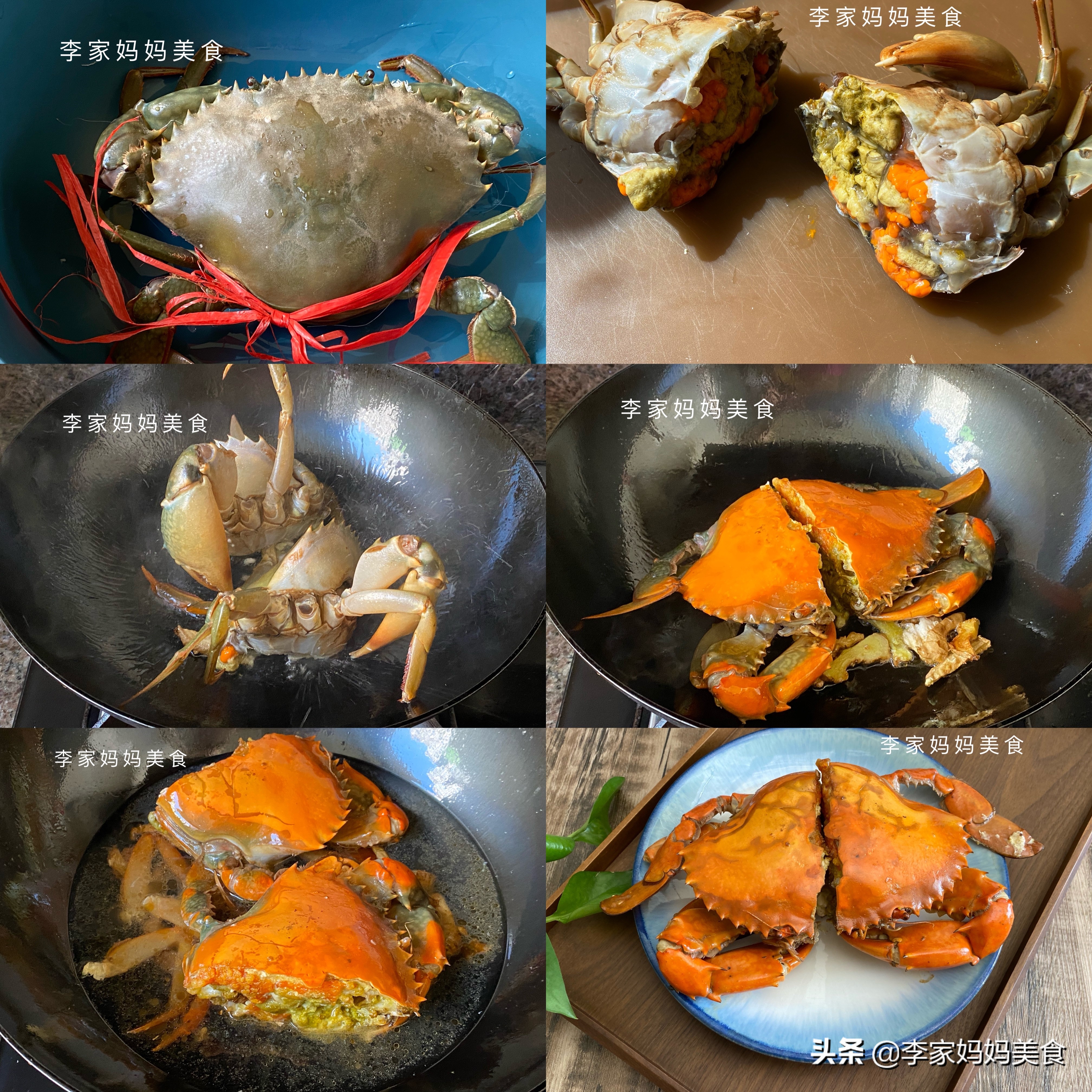 食材:螃蟹(红膏蟹),姜,料酒,盐做法:1,挑螃蟹时,要选活蹦乱跳,新鲜的