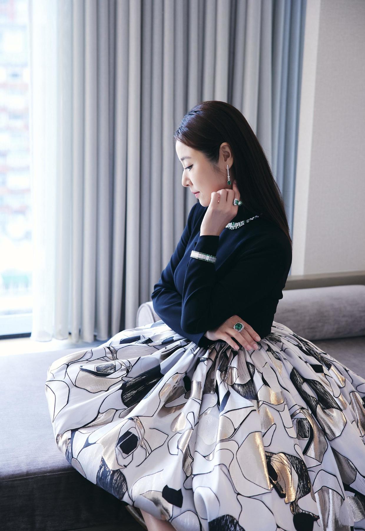 林心如发型图片中长发