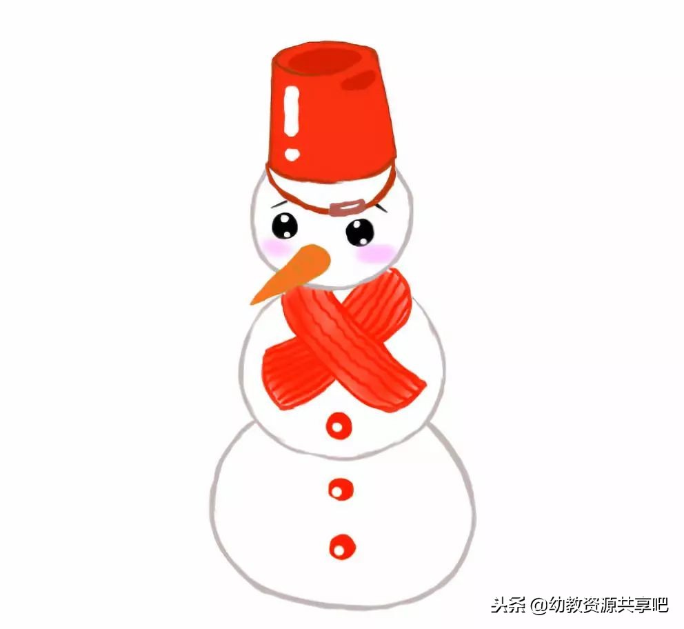 雪人簡筆畫冬天雪人怎麼畫雪人簡筆畫教程圖解快來一起來畫一畫吧