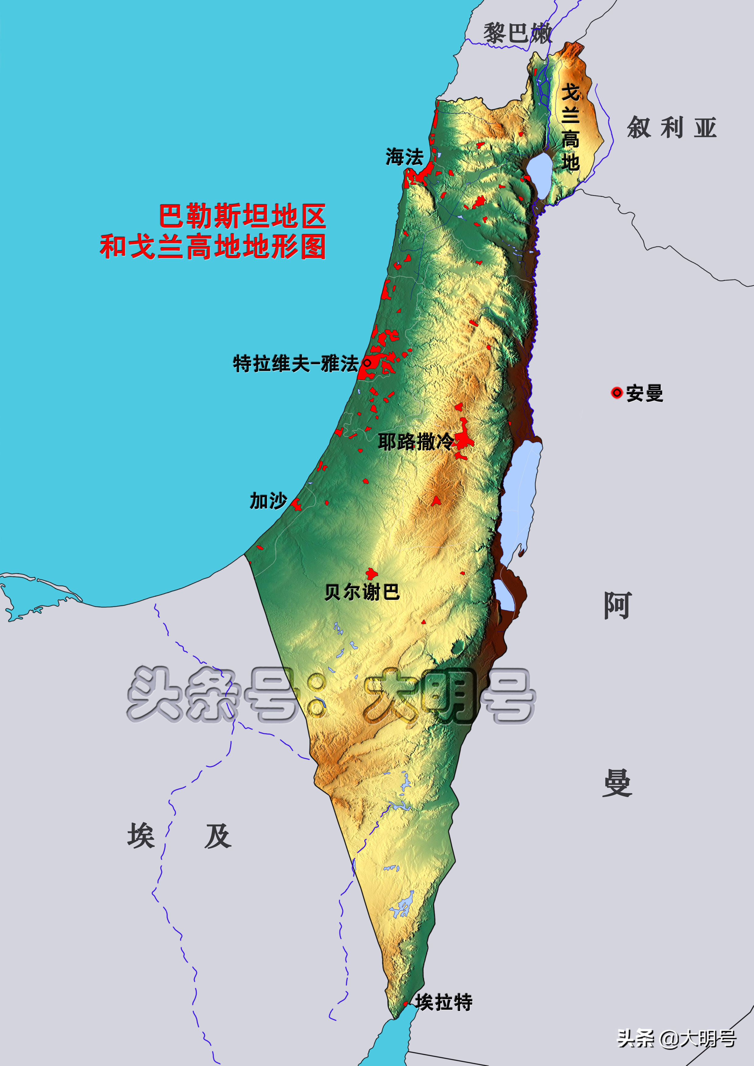 以色列地理位置(图说以色列的军事地理,地处四战之地,依靠空军制胜)_i