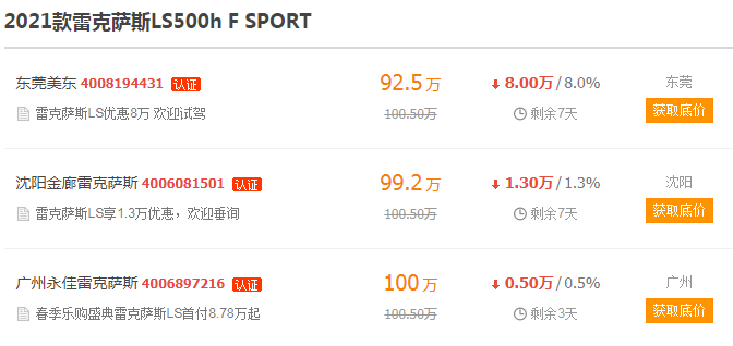 A8L最高降38.86万，雷克萨斯LS、捷豹XFL都在降价