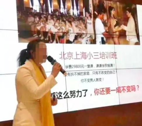 活久见，小三二奶也要培训上岗了，一堂课29800