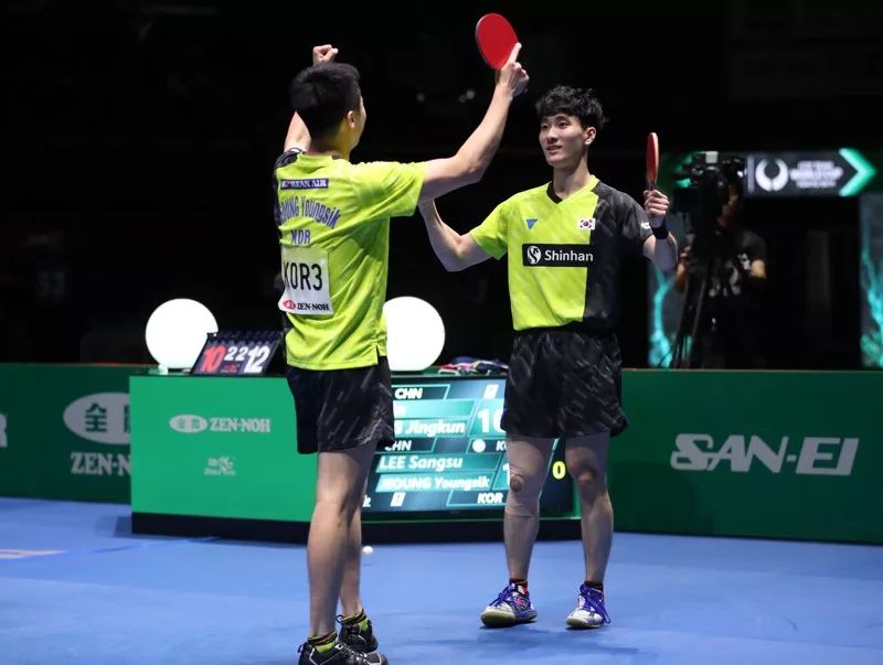 乒乓球世界杯决男团决赛结果（男团3比1韩国！秦志戬点评，各个角色都收获颇丰）
