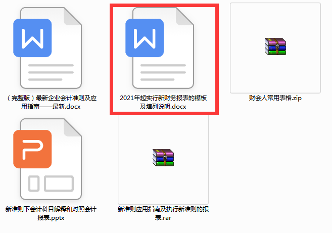 2021年执行新准则的企业财务报表格式及编制说明（完整版），收藏