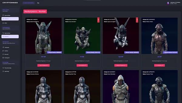 CryptoMines游戏开发NFT游戏开发NFT系统搭建定制