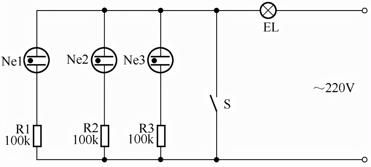 灯电路29,声光控自动照明灯电路30,双荧光灯户外广告双灯管接线电路31