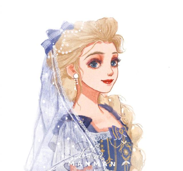 艾莎女王也是"三坑少女",jk超可爱,汉服无缝穿越古装剧