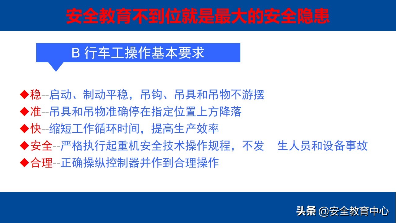 电动梁式起重机（行车）安全操作培训