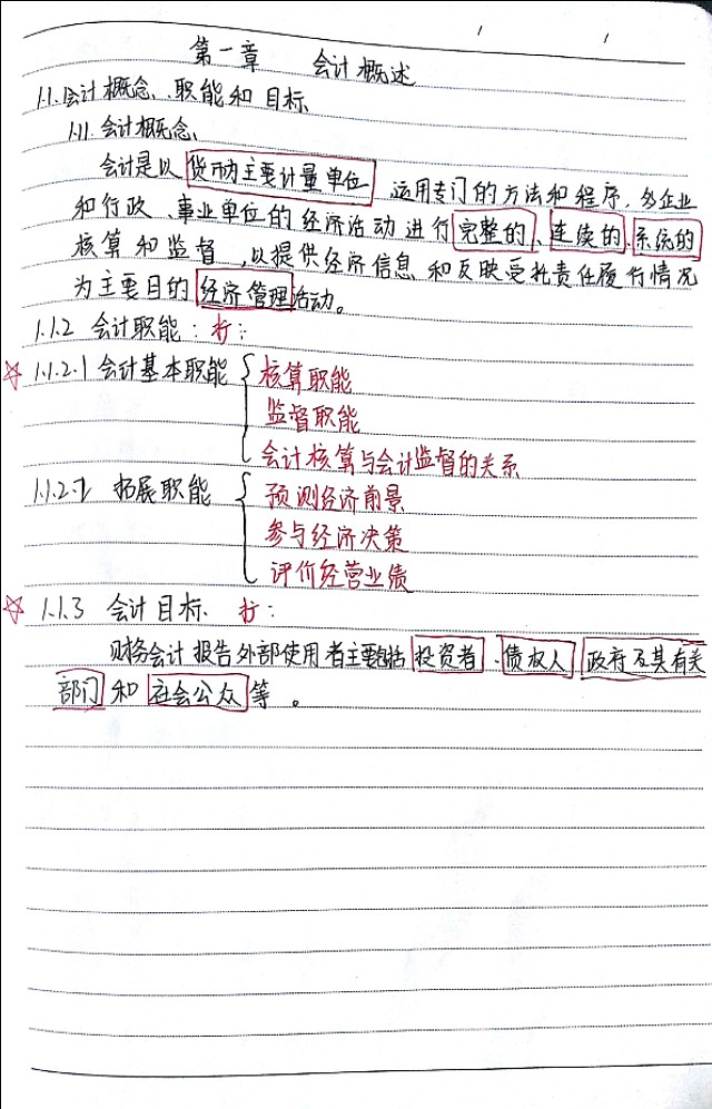 初级会计笔记＋思维导图＋大局观！学霸小姐姐辛苦整理，愿共享