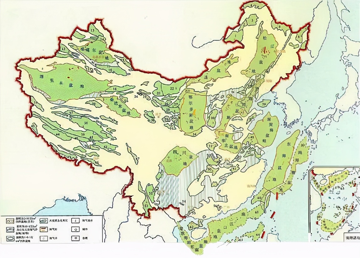 中国四大盆地分布图片