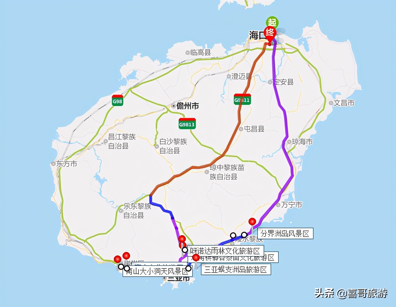 海南現有6個5a級旅遊景區,是哪6個?自駕遊玩如何規劃行程?