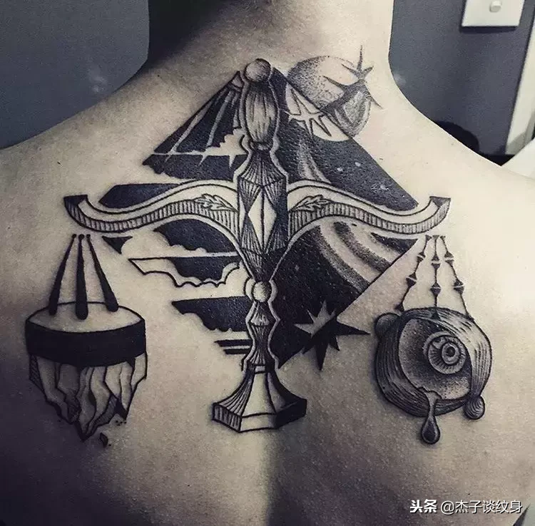 十二星座之天秤座纹身图案赏析