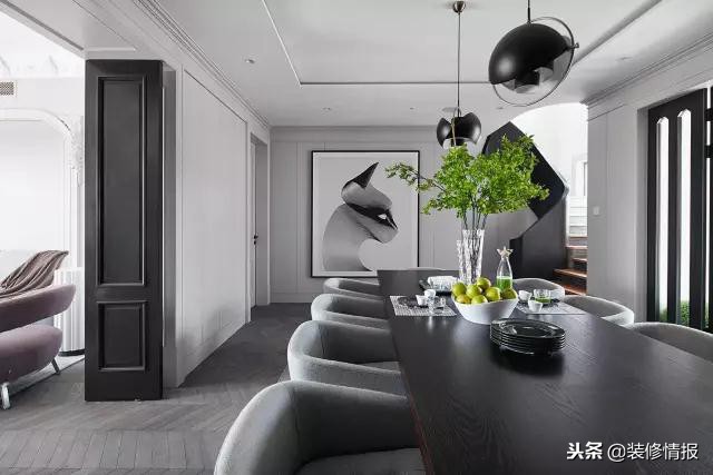 240㎡复式公寓楼，只用灰色系打造雅致空间