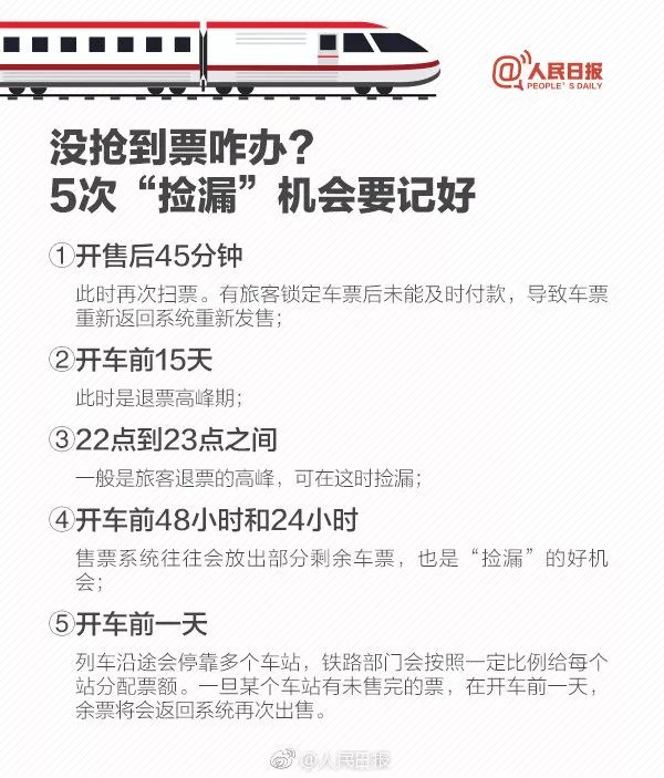 明天开始抢票啦！具体放票时间表！