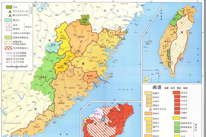 闽南语分布台湾在文化方面保护的很好,特别是对儒家文化,台湾还留有