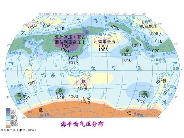 1月份海平面气压分布本节例题的难度较小,解题思路为:①根据植被的保