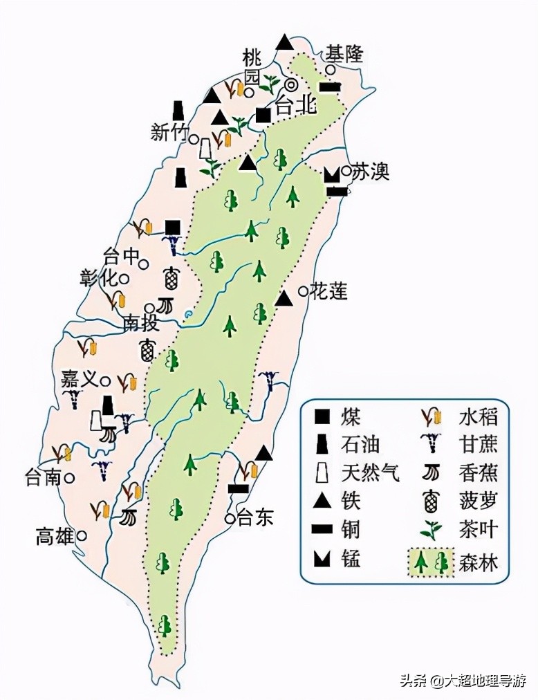 台湾城市分布图片