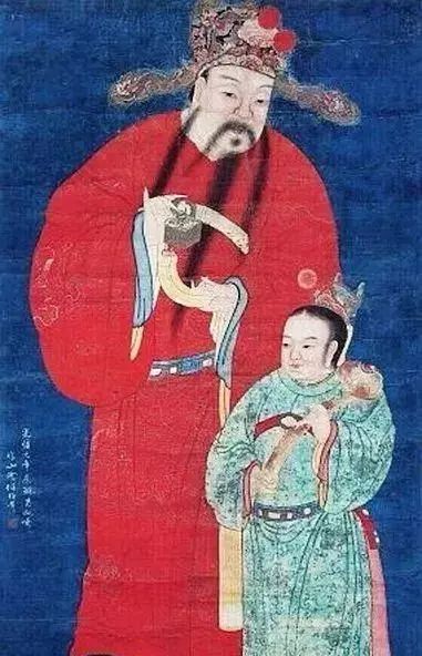 拜识国画中的《五路财神图》，愿人人平安健康、五路来财