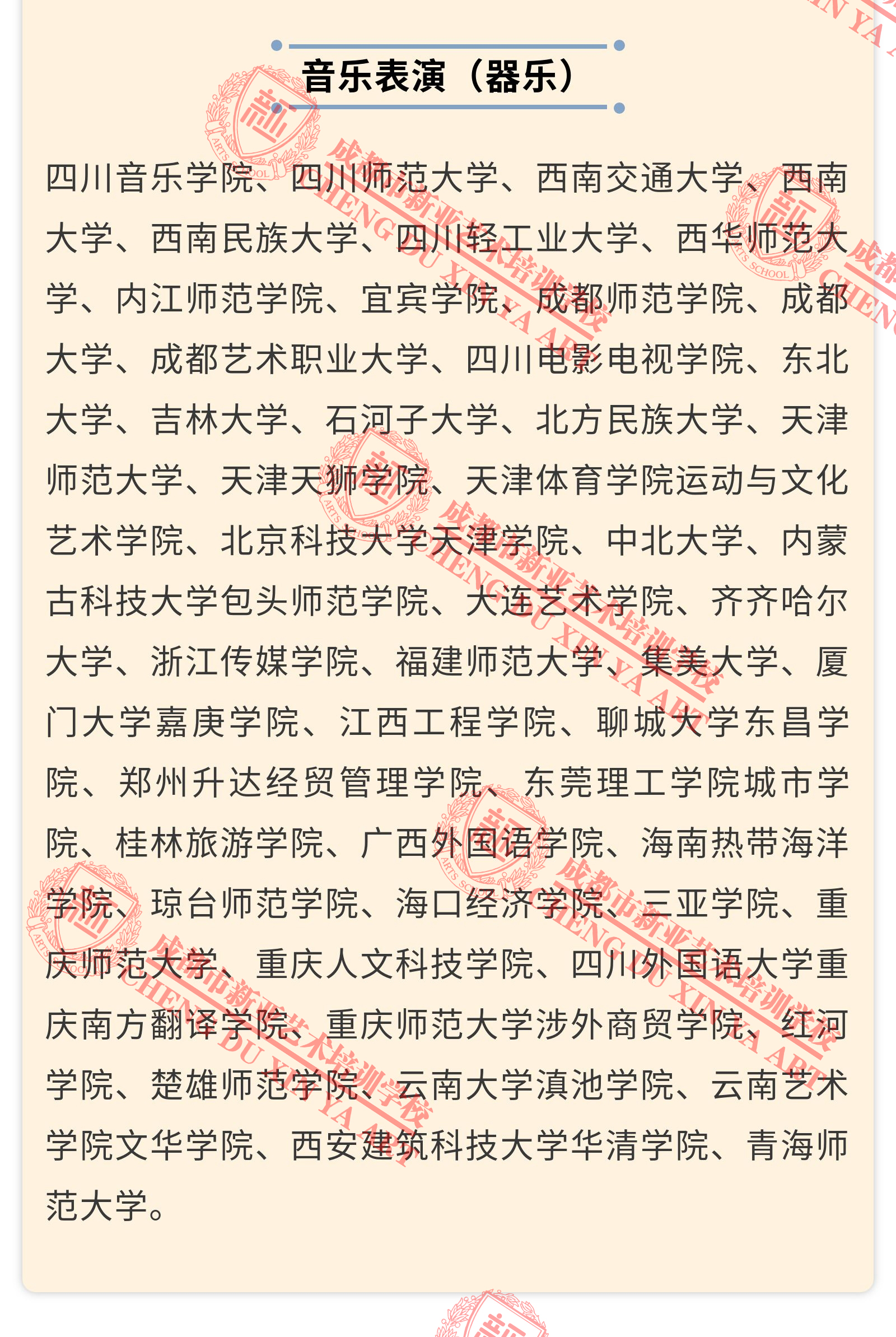 2019年承认四川省联考成绩院校名单