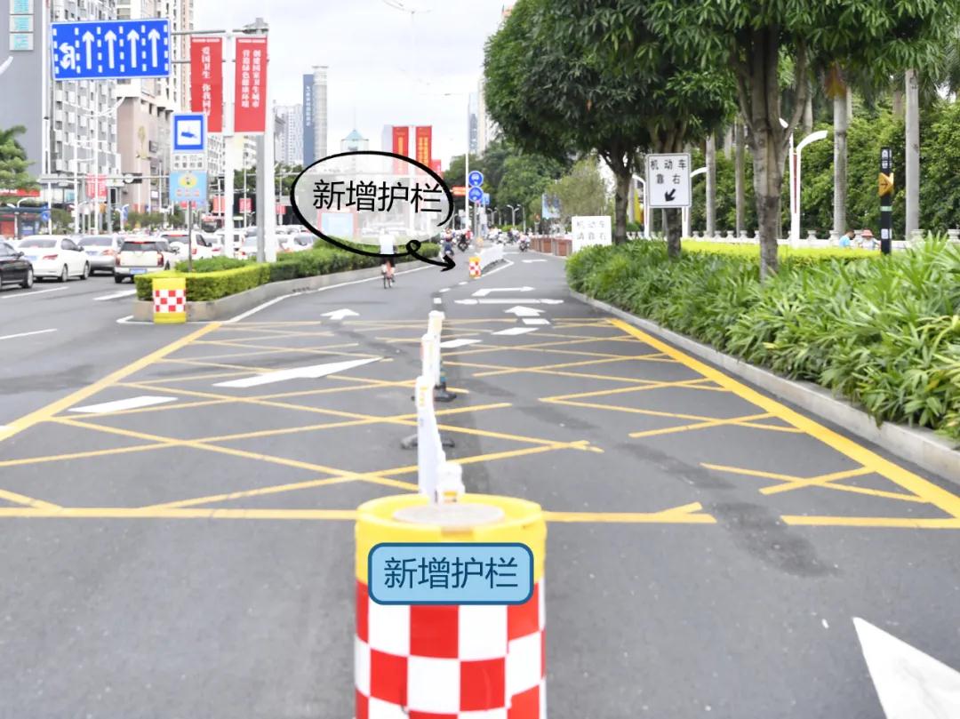 非机动车靠左，机动车靠右，南宁民族大道茶花园路口改造效果明显
