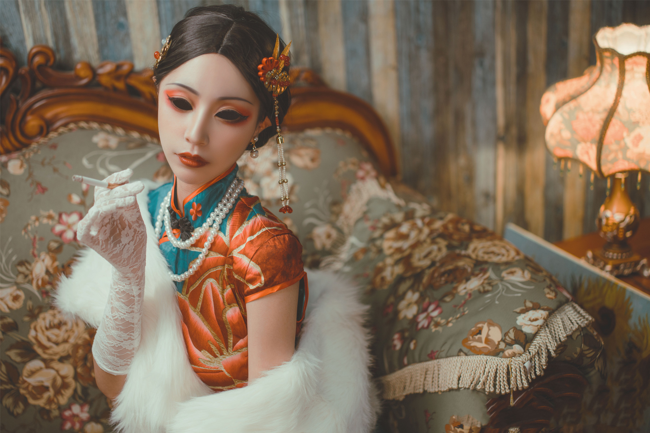 三组国人coser扮演的手游《第五人格》角色红蝶十三娘!十分传神