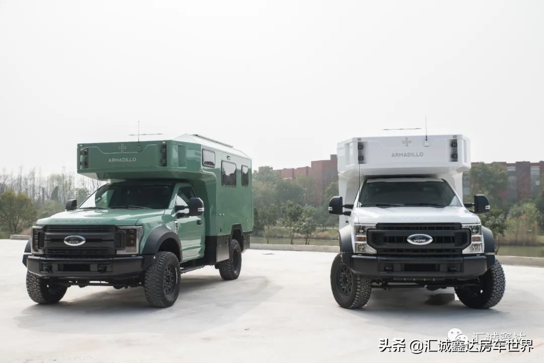 阿莫迪罗皮卡越野房车！7.3LV8发动机，4驱+2把锁！满水电住4人