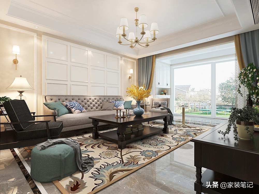 美式别墅装修效果图320套，经典奢华风格尽享高端居住体验